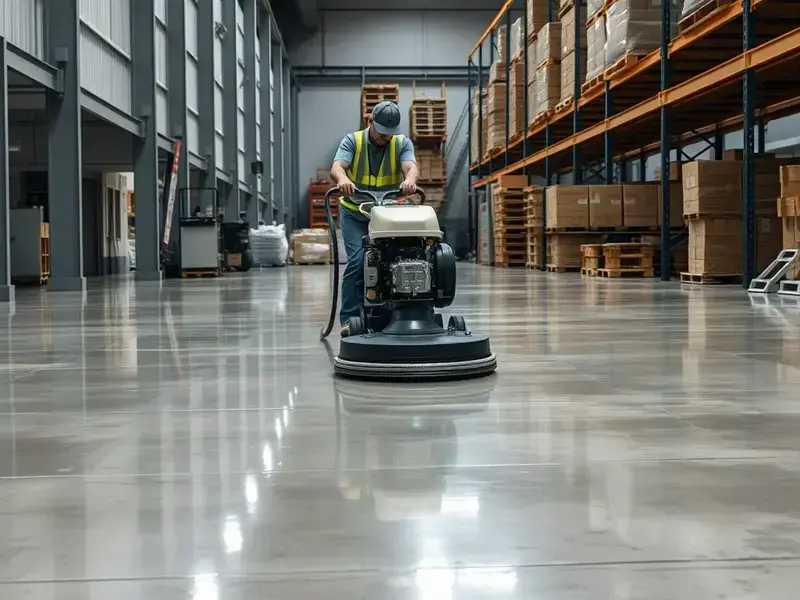 床面研磨・ Wax 仕上げ